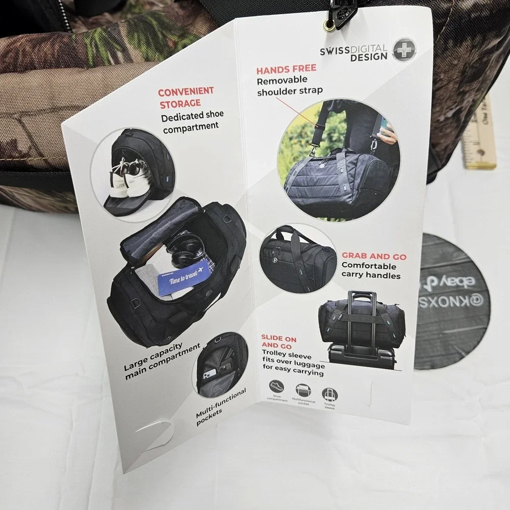 SWISS BLADE SE Camouflage Multi-Purpose Travel Duffle Bag with Shoulder Strap